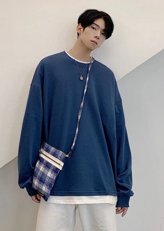 New Men Oversized Sweatshirts Pullover