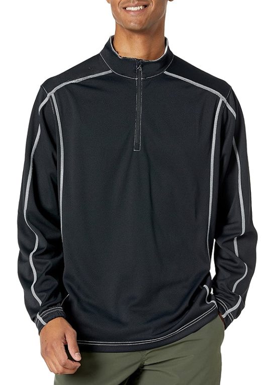 Quarter Zip Sporty Look Polo Jacket