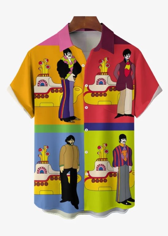 Music Casual Pocket Short Sleeved Shirt