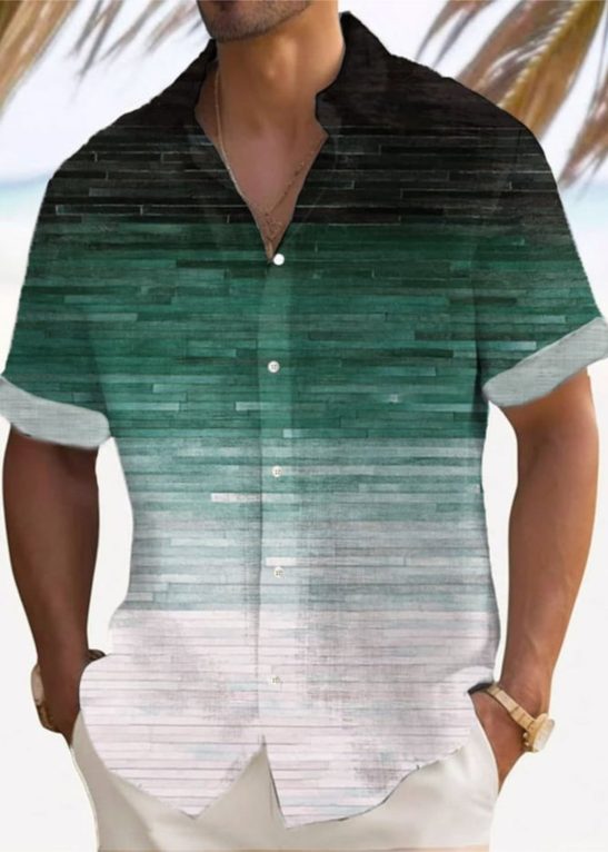 Resort Style Themed Printed Shirt