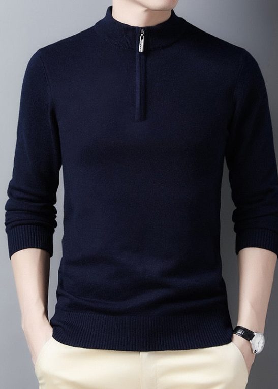 Men's Half Zip Pullover Slim Fit Sweatshirt